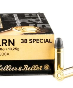 50 Rounds of .38 Spl Ammo by Sellier & Bellot - 158gr LRN