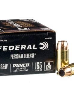 20 Rounds of .40 S&W Ammo by Federal Punch - 165gr JHP