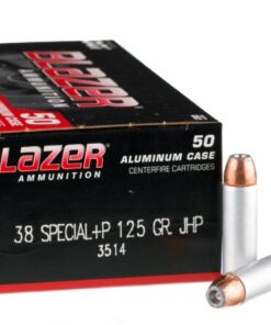 50 Rounds of .38 Spl +P Ammo by CCI - 125gr JHP