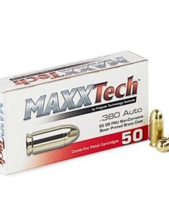 50 Rounds of .380 ACP Ammo by MAXXTech - 95gr FMJ