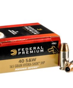 500 Rounds of .40 S&W Ammo by Federal Premium - 165gr Hydra-Shok JHP