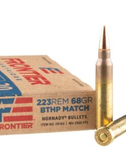 500 Rounds of .223 Ammo by Hornady Frontier - 68gr BTHP Match