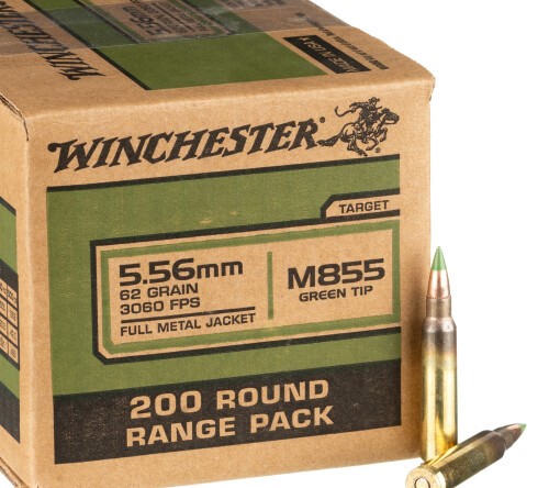 800 Rounds of 5.56x45 Ammo by Winchester - 62gr FMJ M855