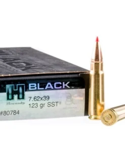 200 Rounds of 7.62x39mm Ammo by Hornady BLACK - 123gr SST