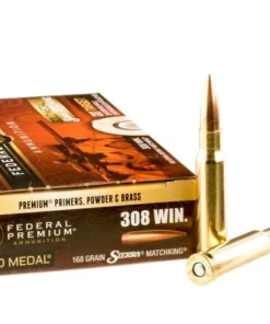 500 Rounds of .308 Win Ammo by Federal Sierra Match King - 168gr HPBT