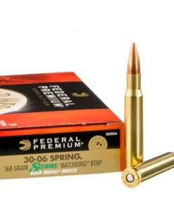 20 Rounds of 30-06 Springfield Ammo by Federal - 168gr HPBT MatchKing