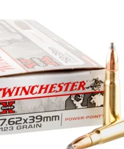 20 Rounds of 7.62x39mm Ammo by Winchester Super-X - 123gr SP