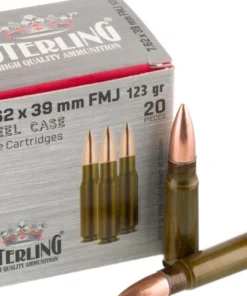 1000 Rounds of 7.62x39 Ammo by Sterling - 123gr FMJ