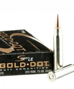 20 Rounds of .223 Rem Ammo by Speer Gold Dot - 75gr SP