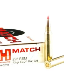 20 Rounds of .223 Ammo by Hornady - 73gr ELD Match