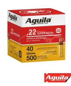 Aguila Super Extra .22LR 40gr. Copper Plated Solid Point 500rds