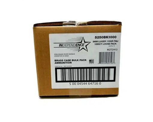 CCI Independence Bulk 9mm 115gr. FMJ 1000rds