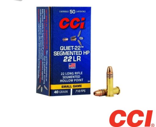 CCI Quiet-22 .22LR 40gr. Segmented HP 500rds