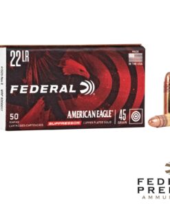 Federal American Eagle Suppressor .22LR 45gr. CPRN 500rds