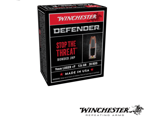 Winchester Defender Elite 9mm +P 124gr. BJHP 20rds