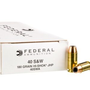 1000 Rounds of .40 S&W Hi Shok Ammo by Federal Classic – 180gr JHP