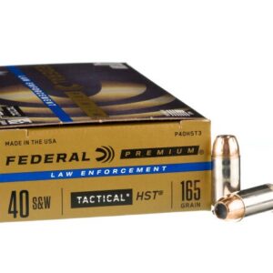 1000 Rounds of .40 S&W Ammo by Federal – 165gr JHP HST