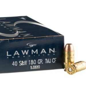 1000 Rounds of .40 S&W Clean-Fire Ammo by Speer – 180gr TMJ