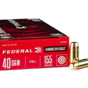 1000 Rounds of .40 S&W Ammo by Federal – 155gr FMJ
