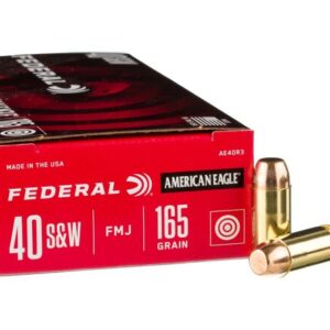 1000 Rounds of .40 S&W Ammo by Federal – 165gr FMJ