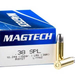 50 Rounds of .38 Spl Ammo by Magtech – 158gr LRN