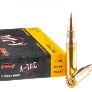 500 Rounds of 7.62x51mm Ammo by PMC X-TAC – 147gr FMJBT