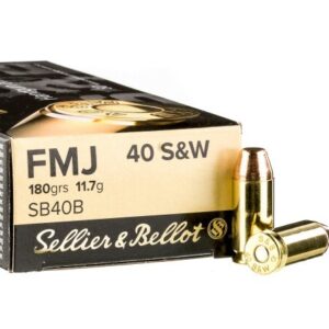 1000 Rounds of .40 S&W Ammo by Sellier & Bellot – 180gr FMJ
