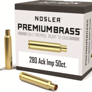 Nosler Custom Brass 280 Ackley Improved 40-Degree Shoulder Box of 50
