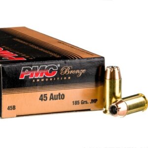1000 Rounds of .45 ACP Ammo by PMC – 185gr JHP