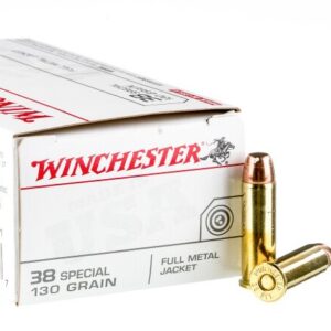 500 Rounds of .38 Special Ammo by Winchester USA – 130gr FMJ