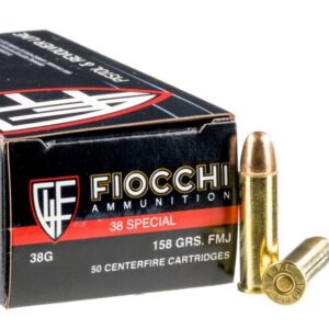 1000 Rounds of .38 Spl Ammo by Fiocchi – 158gr FMJ