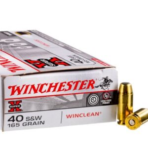 50 Rounds of .40 S&W Ammo by Winchester – 165gr BEB
