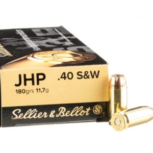 1000 Rounds of 40 S&W Ammo by Sellier & Bellot – 180gr JHP