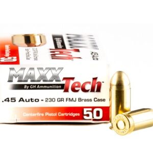 500 Rounds of .45 ACP Ammo by MAXX Tech – 230gr FMJ