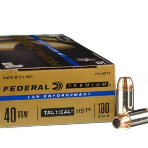 50 Rounds of .40 S&W Ammo by Federal – 180gr HST JHP