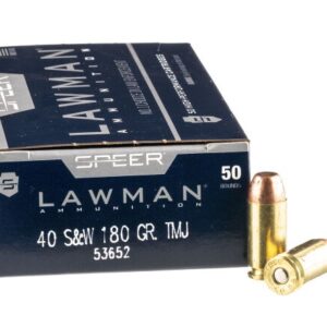 1000 Rounds of .40 S&W Ammo by Speer – 180gr TMJ