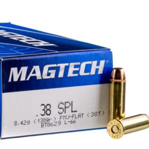 1000 Rounds of .38 Special Ammo by Magtech – 130gr FMJ