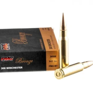 20 Rounds of .308 Win Ammo by PMC – 147gr FMJBT