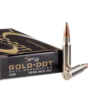 500 Rounds of .308 Win Ammo by Speer Gold Dot – 168gr BSP