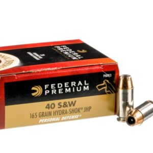 20 Rounds of .40 S&W Ammo by Federal – 165gr JHP