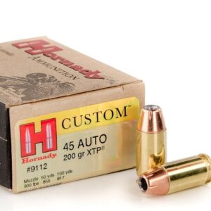 200 Rounds of .45 ACP Ammo by Hornady – 200gr JHP