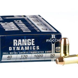 1000 Rounds of .40 S&W Ammo by Fiocchi – 170gr FMJ