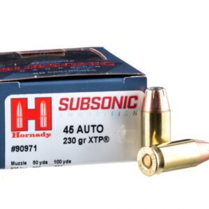 20 Rounds of .45 ACP Ammo by Hornady Subsonic – 230gr JHP