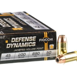 500 Rounds of .45 ACP Ammo by Fiocchi – 200gr JHP
