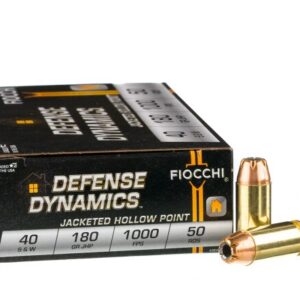 1000 Rounds of .40 S&W Ammo by Fiocchi – 180gr JHP