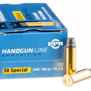 500 Rounds of .38 Special Ammo by Prvi Partizan – 158gr Semi-Wadcutter