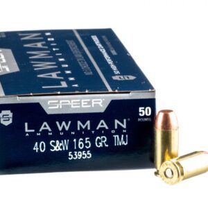 1000 Rounds of .40 S&W Ammo by Speer – 165gr TMJ