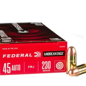 1000 Rounds of .45 ACP Ammo by Federal American Eagle – 230gr FMJ