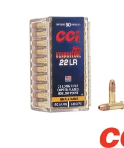 CCI Velocitor .22LR 40gr. CHP (50rds, 500rds & 5000rds)