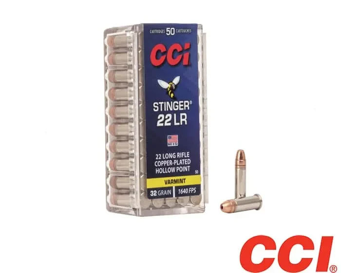 CCI Stinger .22LR 32gr. CPHP (50rds & 5000rds)